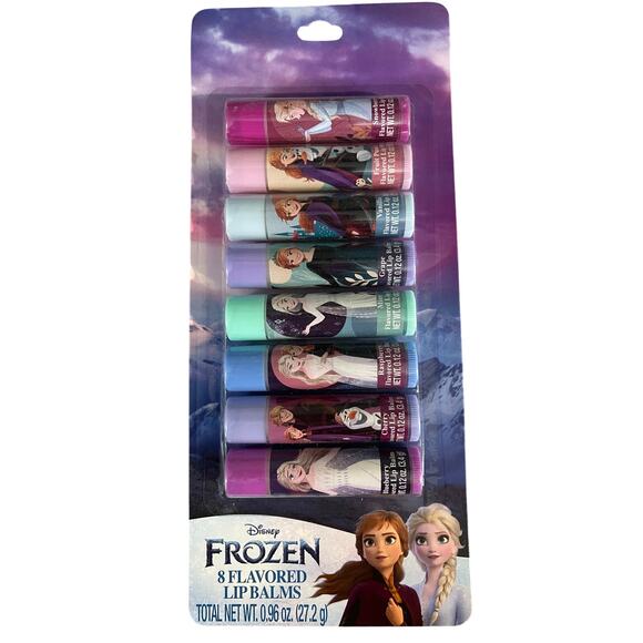 Disney Frozen 8-Pack Assorted Lip Balms Birthday Christmas Gifts - Picture 1 of 2
